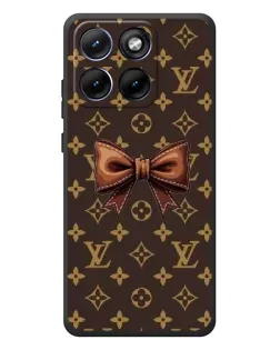Чохол для Motorola Edge 70 Fusion Plus з картинкою «LV з бантом»