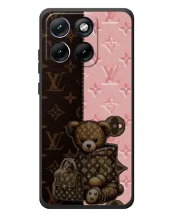 Чохол для Motorola Edge 70 Fusion Plus з картинкою «Ведмедик у стилі LV»