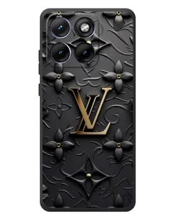 Чохол для Motorola Edge 70 Fusion Plus з картинкою «Шкіряна текстура LV»