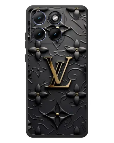 Чохол для Motorola Edge 70 Fusion Plus з картинкою «Шкіряна текстура LV»