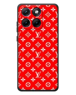 Чохол для Motorola Edge 70 Fusion Plus з картинкою «Яскравий паттерн LV»