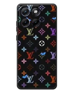 Чохол для Motorola Edge 70 Fusion Plus з картинкою «Кольорова монограма LV»