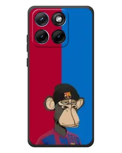 Чохол для Motorola Edge 70 Fusion Plus з картинкою «Bored Ape — фанат Барси»