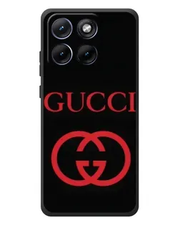 Чохол для Motorola Edge 70 Fusion Plus з картинкою «Gucci — червоний логотип»