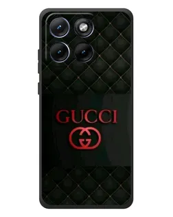 Чохол для Motorola Edge 70 Fusion Plus з картинкою «Gucci — стьобаний чорний»