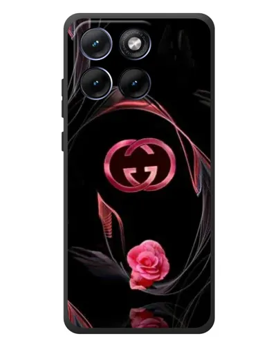 Чохол для Motorola Edge 70 Fusion Plus з картинкою «Gucci — неонова троянда»