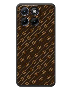 Чохол для Motorola Edge 70 Fusion Plus з картинкою «Gucci — золоті діагоналі»