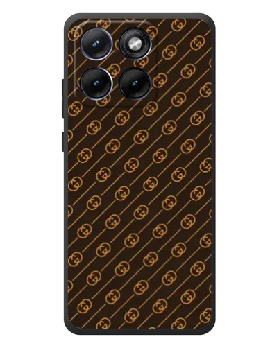 Чохол для Motorola Edge 70 Fusion Plus з картинкою «Gucci — золоті діагоналі»