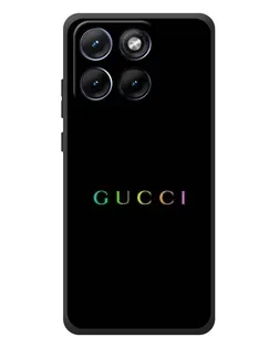 Чехол для Motorola Edge 70 Fusion Plus с картинкой «Gucci — неоновый минимализм»