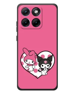Чохол для Motorola Edge 70 Fusion Plus з картинкою «Kuromi та My Melody»
