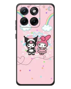 Чохол для Motorola Edge 70 Fusion Plus з картинкою «My Melody та Kuromi»