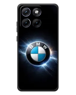 Чохол для Motorola Edge 70 Fusion Plus з картинкою «BMW — неонове сяйво»
