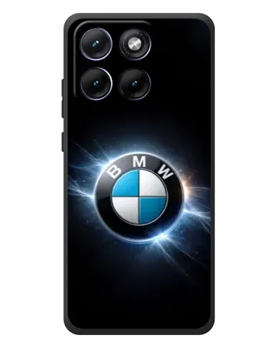 Чохол для Motorola Edge 70 Fusion Plus з картинкою «BMW — неонове сяйво»