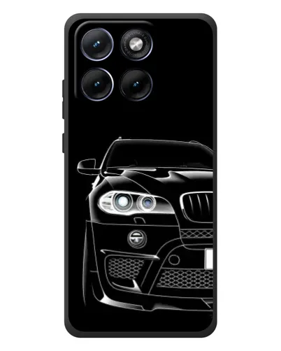 Чохол для Motorola Edge 70 Fusion Plus з картинкою «Темний силует BMW»