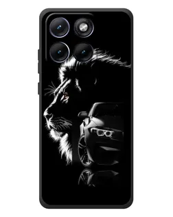 Чохол для Motorola Edge 70 Fusion Plus з картинкою «BMW та лев»