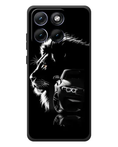 Чохол для Motorola Edge 70 Fusion Plus з картинкою «BMW та лев»