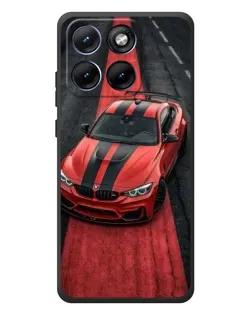 Чохол для Motorola Edge 70 Fusion Plus з картинкою «BMW на червоній доріжці»