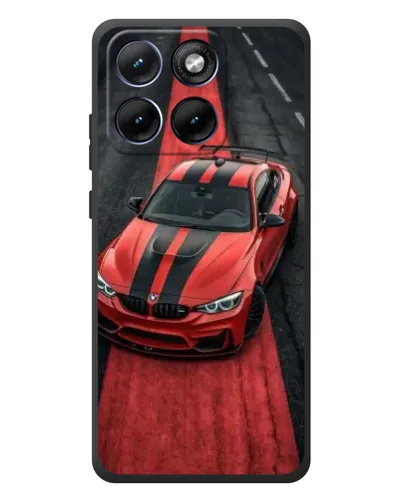 Чохол для Motorola Edge 70 Fusion Plus з картинкою «BMW на червоній доріжці»