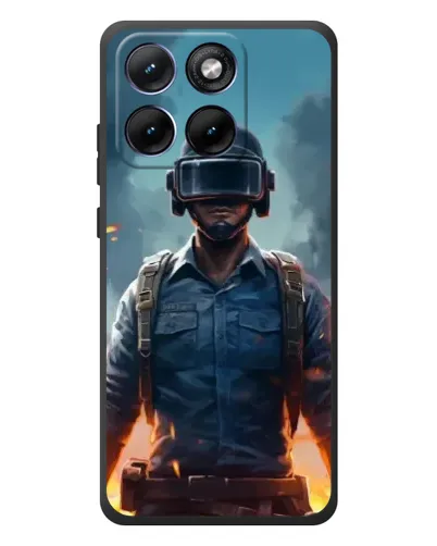 Чохол для Motorola Edge 70 Fusion Plus з картинкою «PUBG — реалістичний герой»