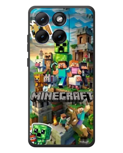 Чохол для Motorola Edge 70 Fusion Plus з картинкою «Замок Minecraft»