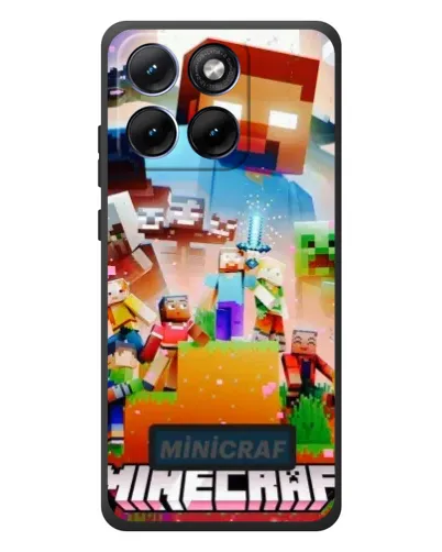 Чохол для Motorola Edge 70 Fusion Plus з картинкою «Minecraft герої гри»