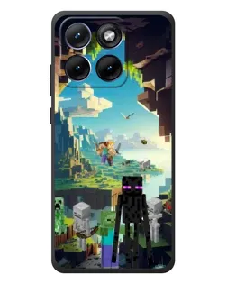 Чохол для Motorola Edge 70 Fusion Plus з картинкою «Ендермен у лісі»
