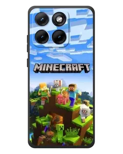 Чохол для Motorola Edge 70 Fusion Plus з картинкою «Minecraft класичний світ»