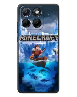Чохол для Motorola Edge 70 Fusion Plus з картинкою «Minecraft льодянийсвіт»