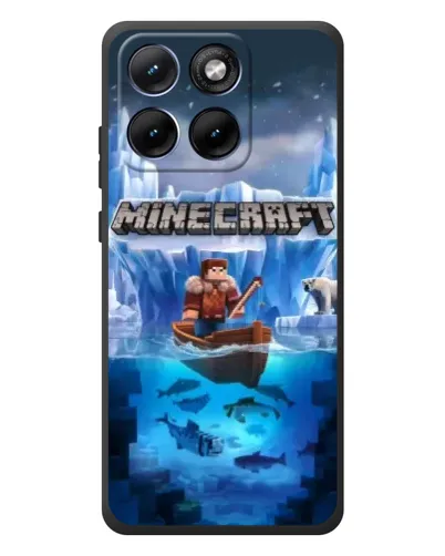 Чохол для Motorola Edge 70 Fusion Plus з картинкою «Minecraft льодянийсвіт»