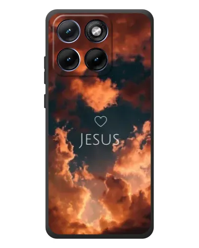 Чохол для Motorola Edge 70 Fusion Plus з картинкою «Сяйво Імені Jesus»