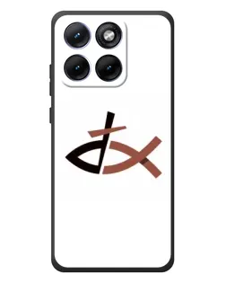 Чохол для Motorola Edge 70 Fusion Plus з картинкою «Риба та хрест»