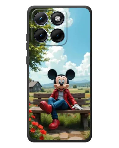 Чохол для Motorola Edge 70 Fusion Plus з картинкою «Міккі на лавці» Чохол для Motorola Edge 70 Fusion Plus з картинкою «Міккі на лавці»