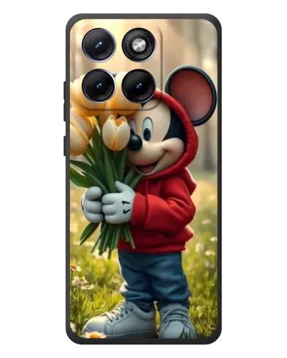 Чохол для Motorola Edge 70 Fusion Plus з картинкою «Міккі з тюльпанами» Чохол для Motorola Edge 70 Fusion Plus з картинкою «Міккі з тюльпанами»