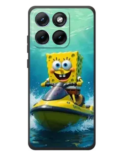 Чохол для Motorola Edge 70 Fusion Plus з картинкою «Спанч Боб на гідроциклі»