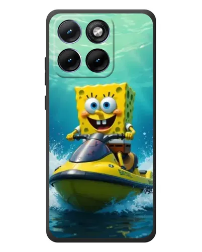 Чохол для Motorola Edge 70 Fusion Plus з картинкою «Спанч Боб на гідроциклі»