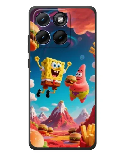 Чохол для Motorola Edge 70 Fusion Plus з картинкою «Космічний фастфуд»