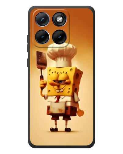 Чохол для Motorola Edge 70 Fusion Plus з картинкою «Губка Боб кухар»