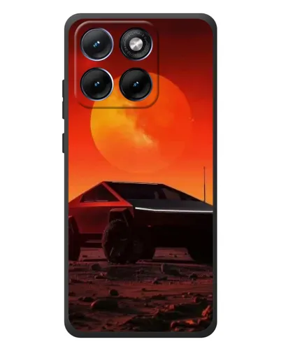 Чохол для Motorola Edge 70 Fusion Plus з картинкою «Cybertruck на Марсі»