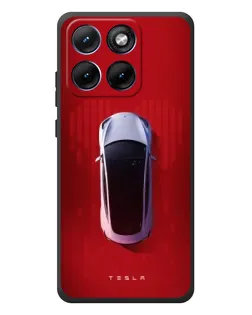 Чохол для Motorola Edge 70 Fusion Plus з картинкою «Tesla Top View»