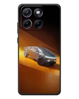 Чохол для Motorola Edge 70 Fusion Plus з картинкою «Cybertruck у пустелі»