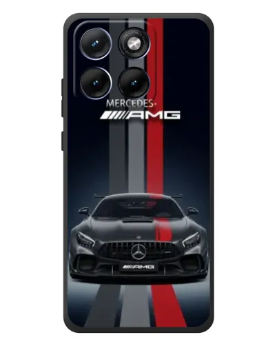 Чохол для Motorola Edge 70 Fusion Plus з картинкою «Mercedes — білий карбон»