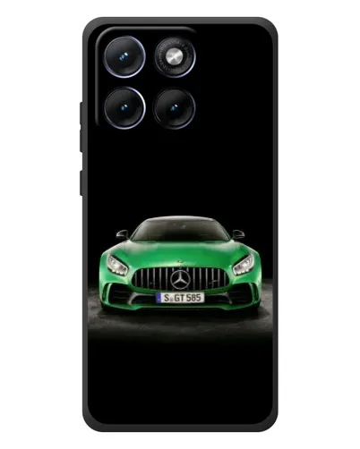 Чохол для Motorola Edge 70 Fusion Plus з картинкою «Mercedes — неоновий лого»