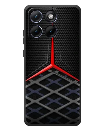Чохол для Motorola Edge 70 Fusion Plus з картинкою «Mercedes Carbon Grid»