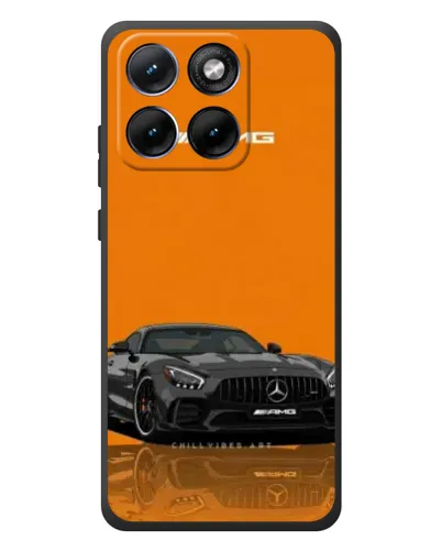 Чохол для Motorola Edge 70 Fusion Plus з картинкою «Помаранчевий Mercedes AMG»
