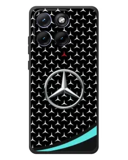 Чохол для Motorola Edge 70 Fusion Plus з картинкою «Mercedes — бірюзовий акцент»