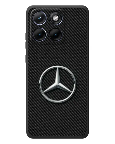 Чохол для Motorola Edge 70 Fusion Plus з картинкою «Карбоновий Mercedes стиль»