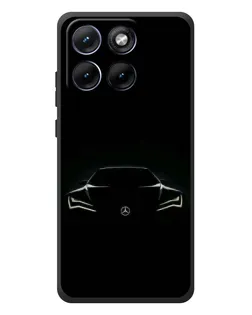 Чехол для Motorola Edge 70 Fusion Plus с картинкой «Mercedes — силуэт авто»