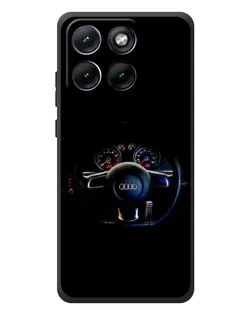 Чохол для Motorola Edge 70 Fusion Plus з картинкою «Салон Audi — кермо»