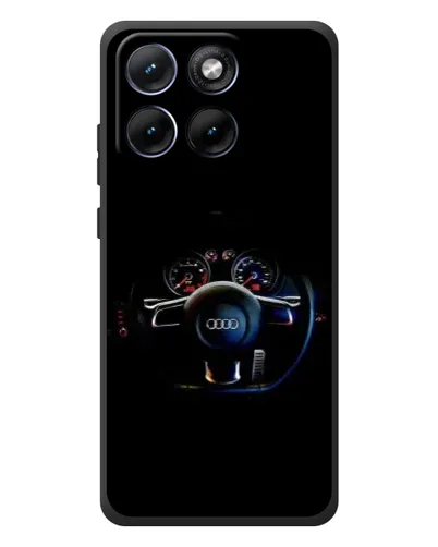 Чохол для Motorola Edge 70 Fusion Plus з картинкою «Салон Audi — кермо»