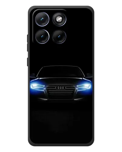 Чохол для Motorola Edge 70 Fusion Plus з картинкою «Audi в неоні»